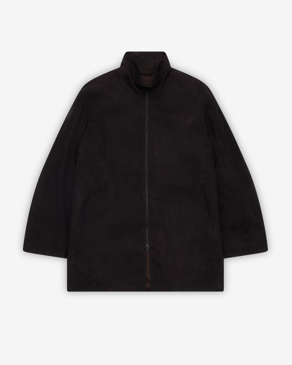 Our Legacy - Men's Tiller Jacket - (Root Brown Wax Dipped Cupro)