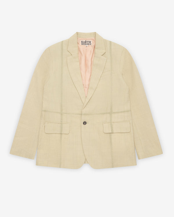 Kartik Research - Men's Rabari Blazer - (Faded Lime)
