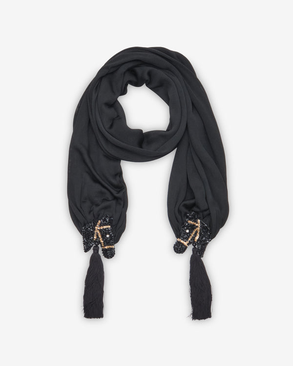 Bode - Women's Sequin Pony Scarf - (Black)