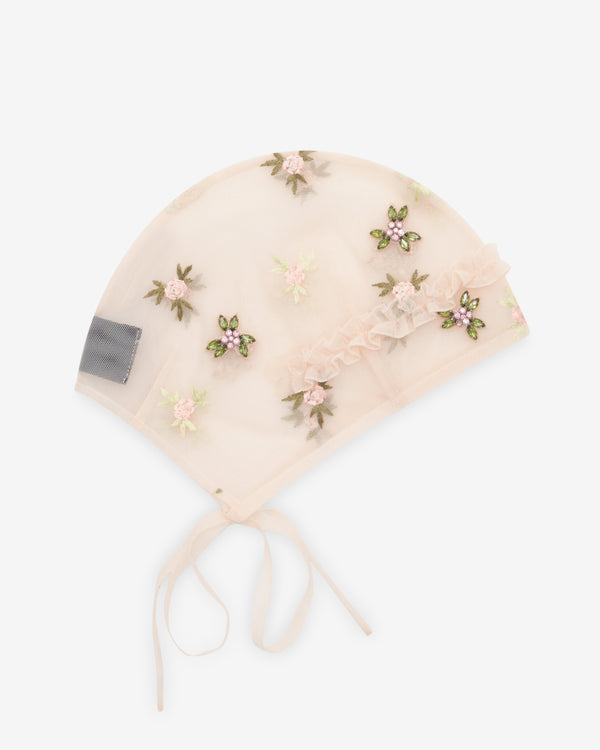 Simone Rocha - Women's Frill Bonnet - (Nude/Rose)