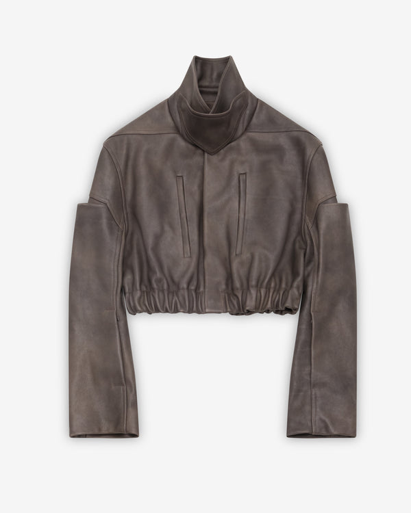Rick Owens - Women's Collared Mac Bomber - (Washed Black)