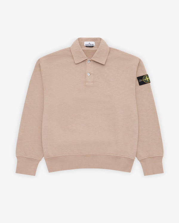 Stone Island - Men's Long Sleeve Polo - (Biscuit)