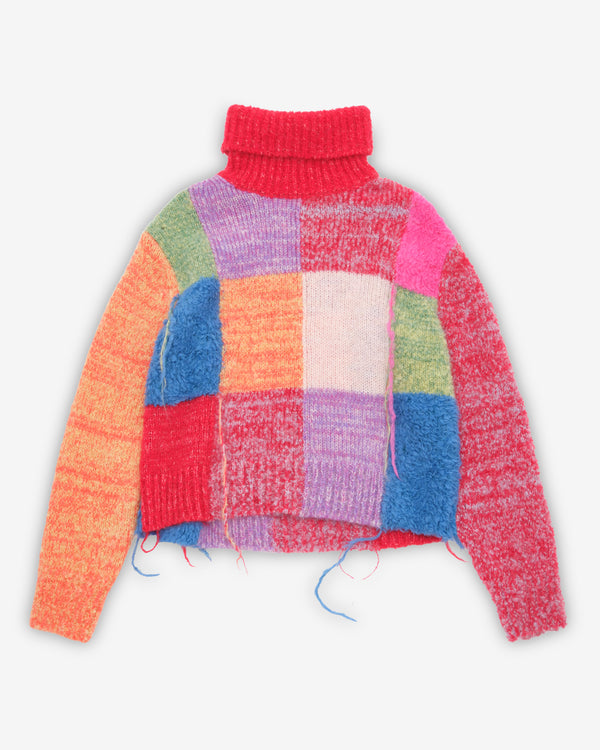 Tao - Women's Patchwork Sweater - (Multi)