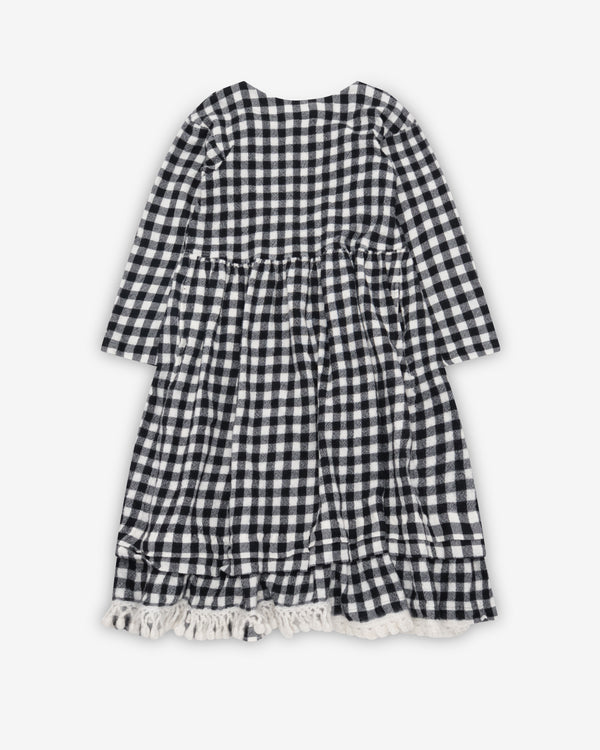 Tao - Women's Wool Gingham Dress - (Black/White)