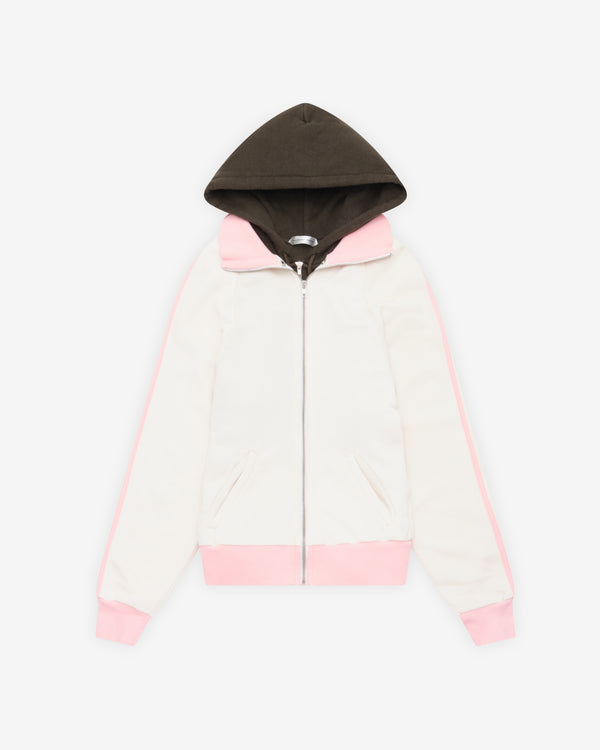 August Barron - Women's Double Track Jacket - (White/Pink)