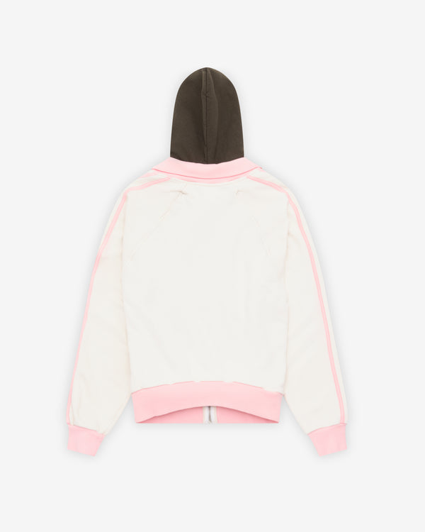 August Barron - Women's Double Track Jacket - (White/Pink)