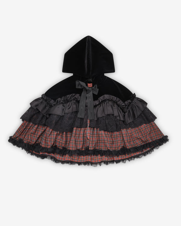 Chopova Lowena - Women's Lace And Cotton Cape - (Tartan)