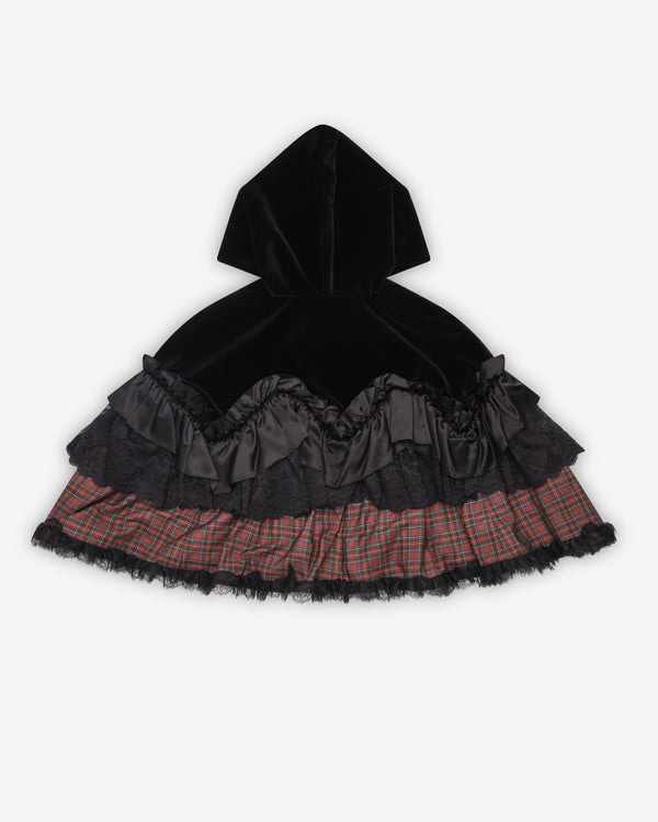 Chopova Lowena - Women's Lace And Cotton Cape - (Tartan)
