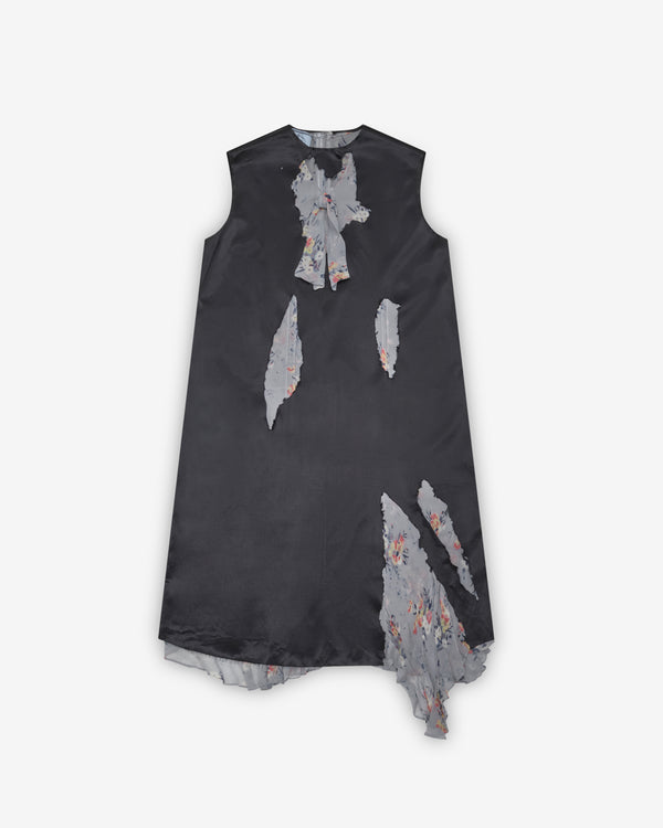 Prada - Women's Devoré Satin Dress - (Black)