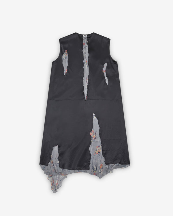 Prada - Women's Devoré Satin Dress - (Black)