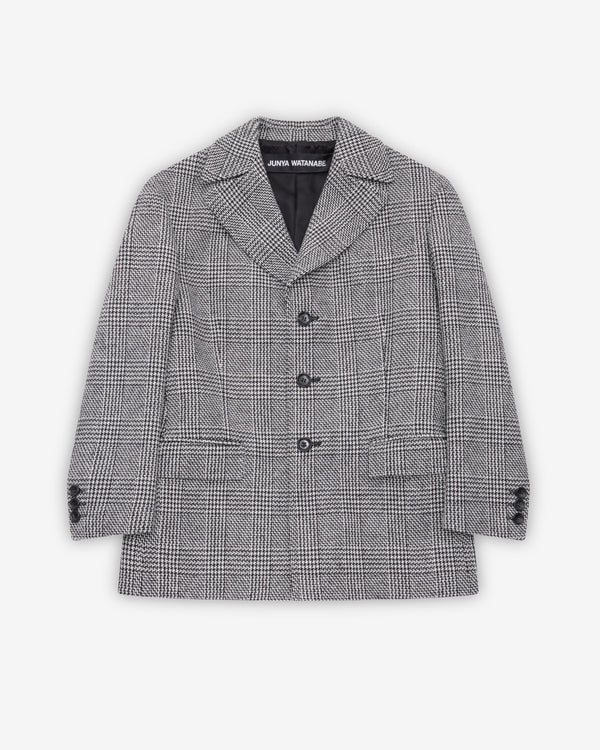 Junya Watanabe - Women's Wool Check Blazer - (Black/White)