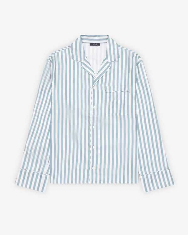 Aman x Kim Jones - Women's Striped Pyjama Shirt - (Blue Stripe)