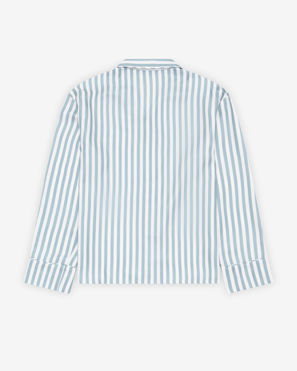 Aman x Kim Jones - Women's Striped Pyjama Shirt - (Blue Stripe)