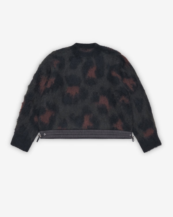 Sacai - Women's Leopard Mohair Knit Pullover - (Khaki)