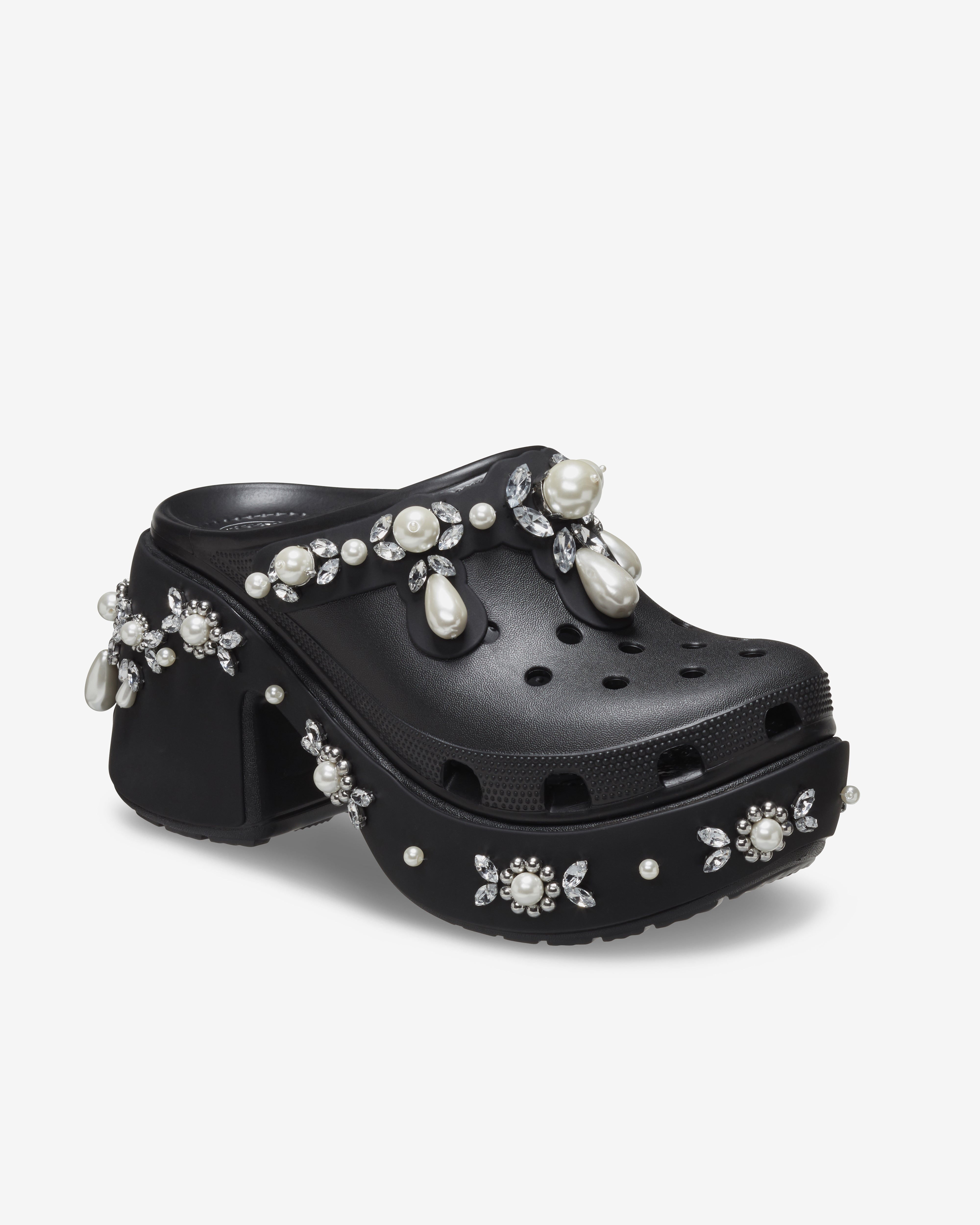 Simone Rocha: Crocs Siren Spiked (Black) | DSMNY E-SHOP