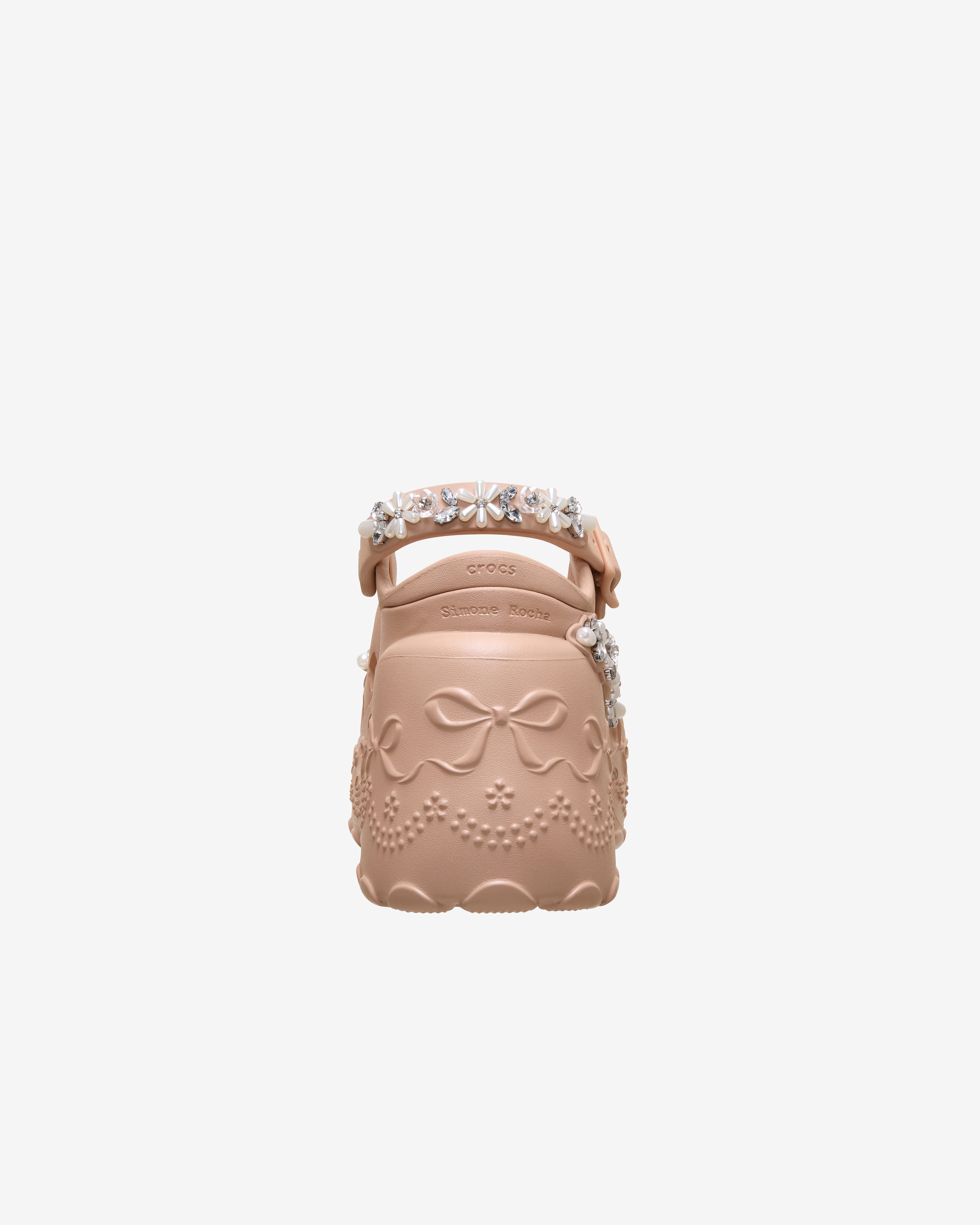Simone Rocha: Crocs Ballerina Platforms (Pink Caramel) | DSMNY E-SHOP