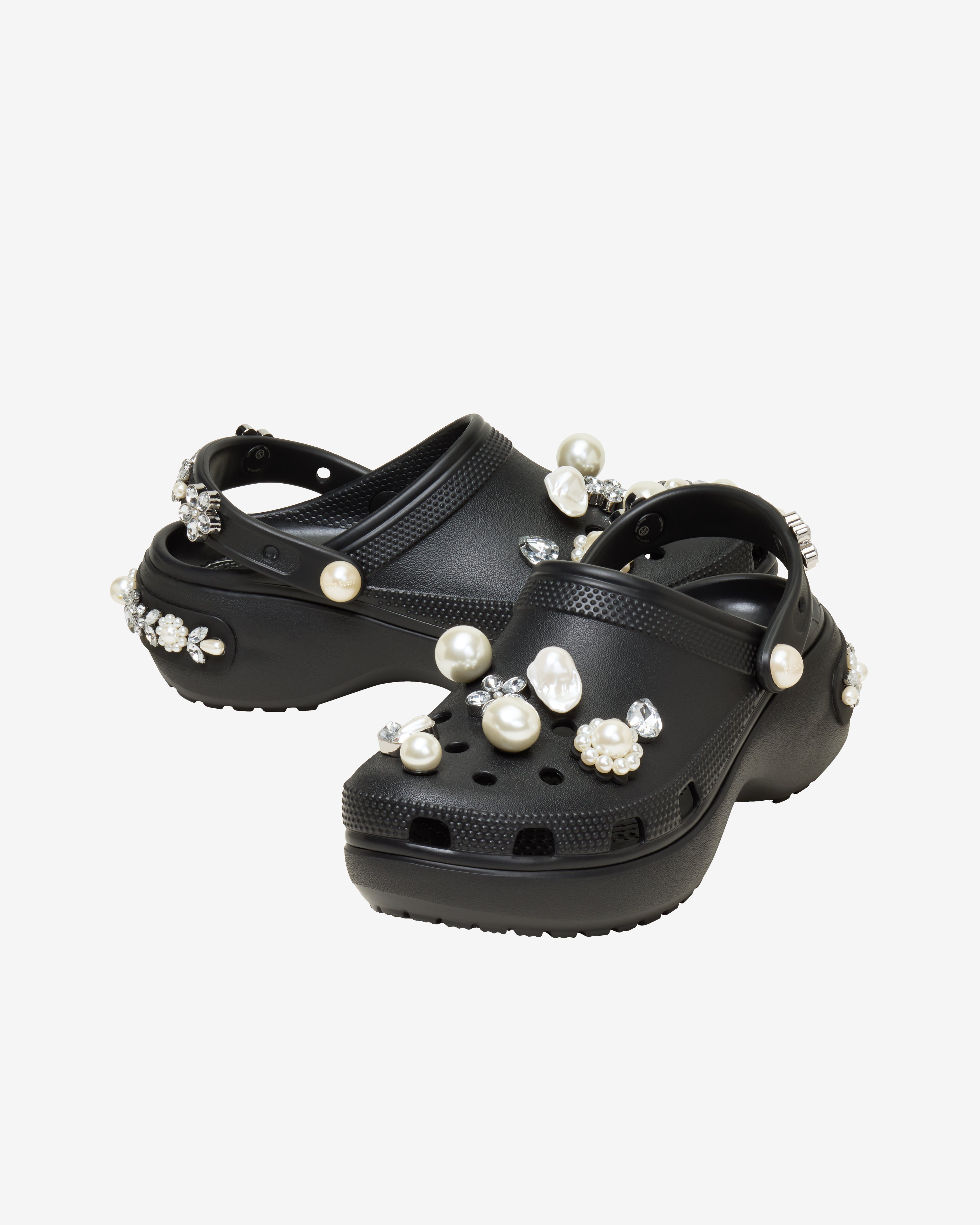 Simone Rocha: Crocs Classic Platform Clog (Black) | DSMNY E-SHOP