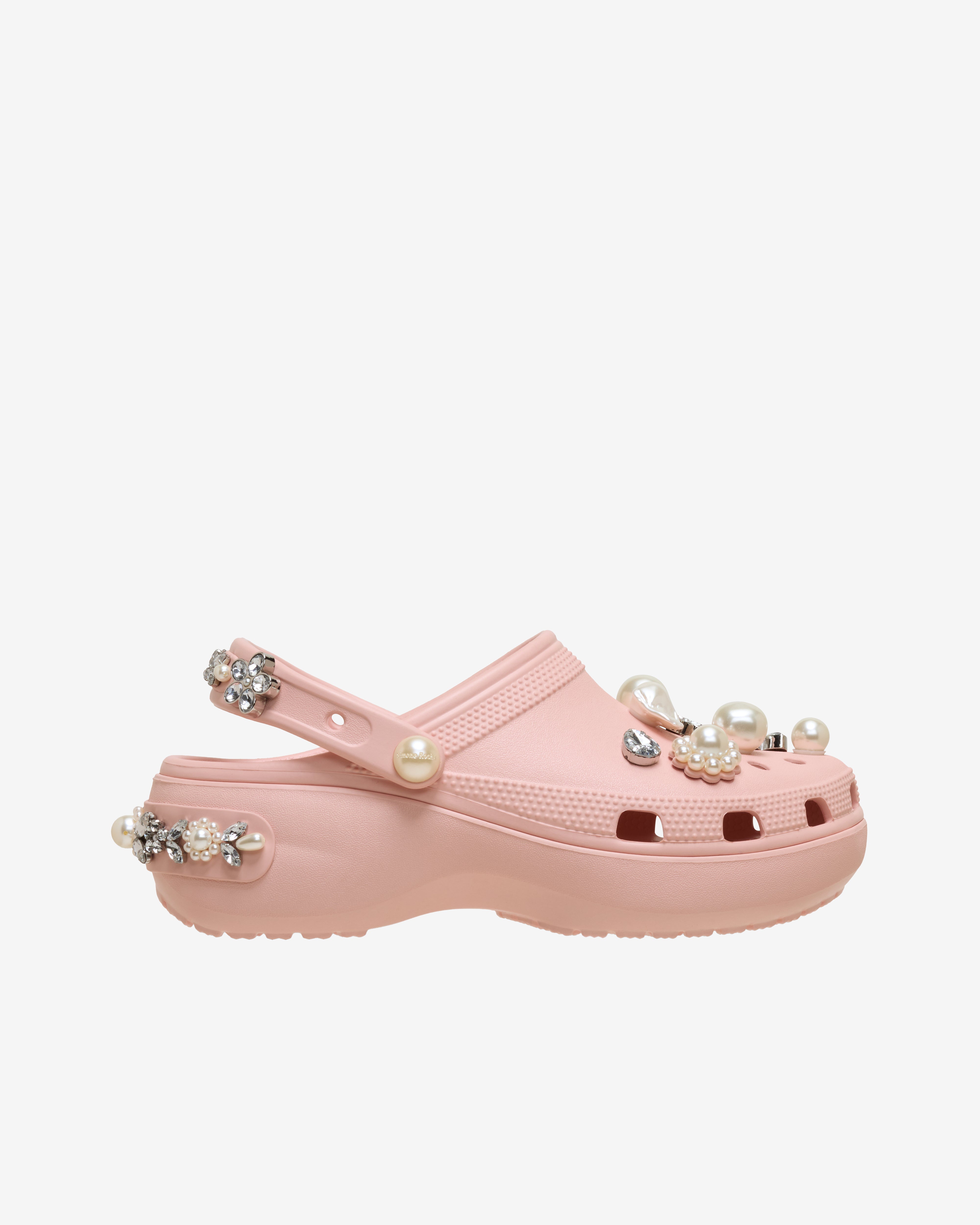 Simone Rocha: Crocs Classic Platform Clog (Pink Rose) | DSMNY E-SHOP