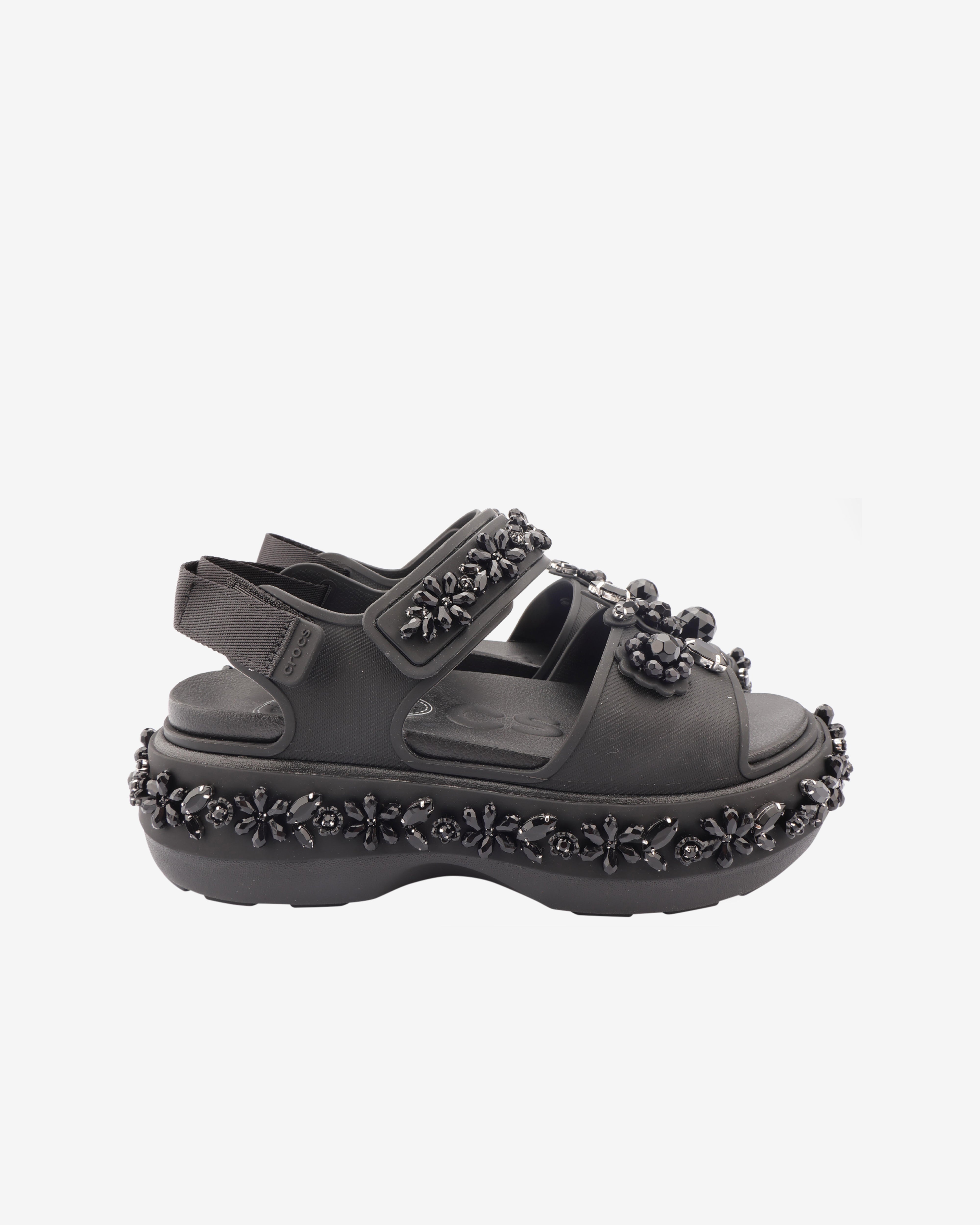 Simone Rocha: Crocs Soho Sandals (Black) | DSMNY E-SHOP