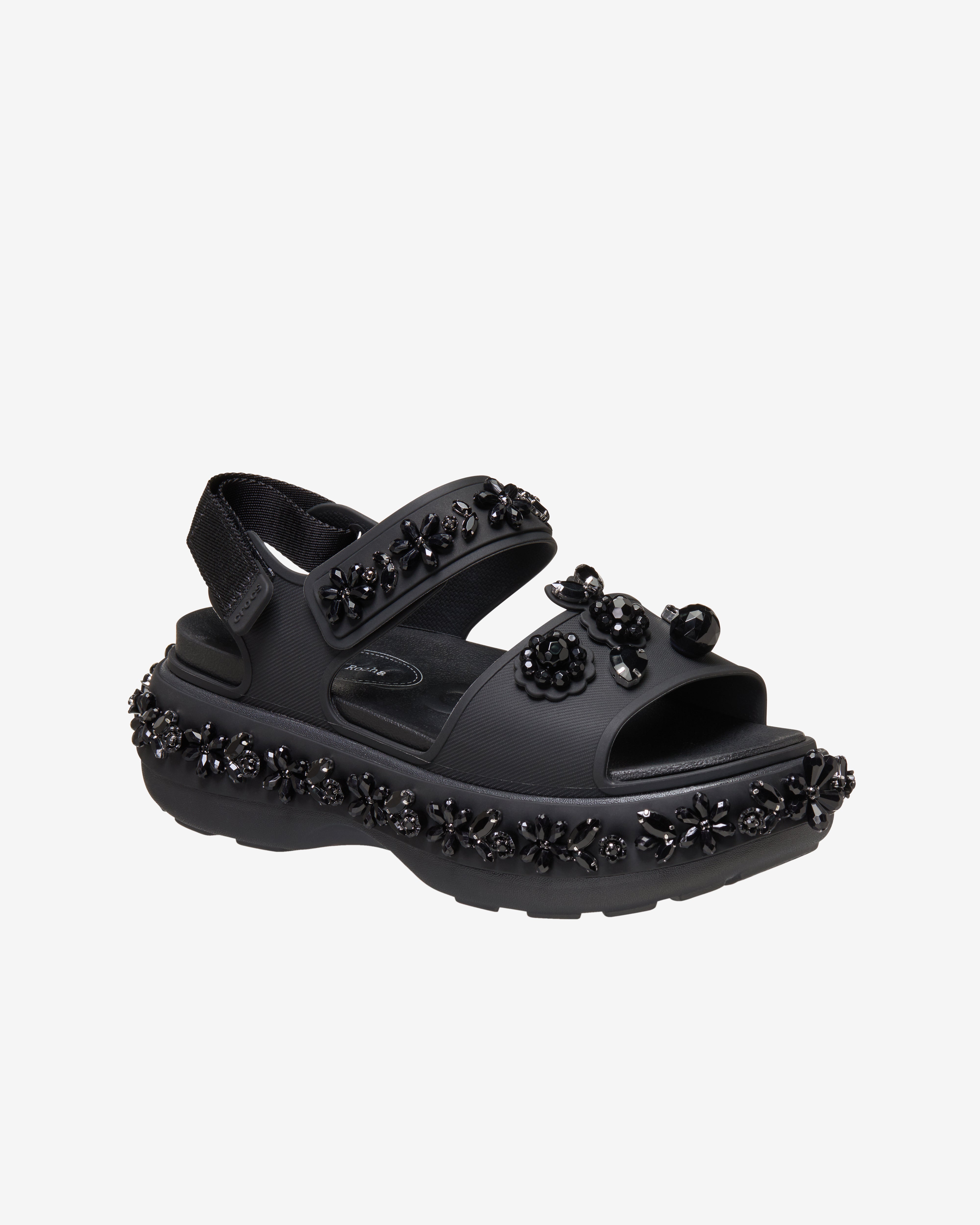 Simone Rocha: Crocs Soho Sandals (Black) | DSMNY E-SHOP