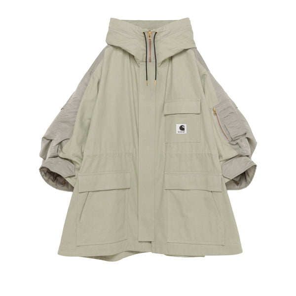 sacai - Women's Carhartt WIP Duck x Nylon Twill Coat - (Khaki)