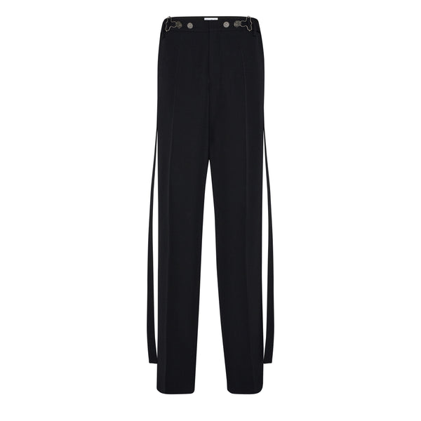 Jean Paul Gaultier - Women's Overall Buckle Detail Pants - (Black)