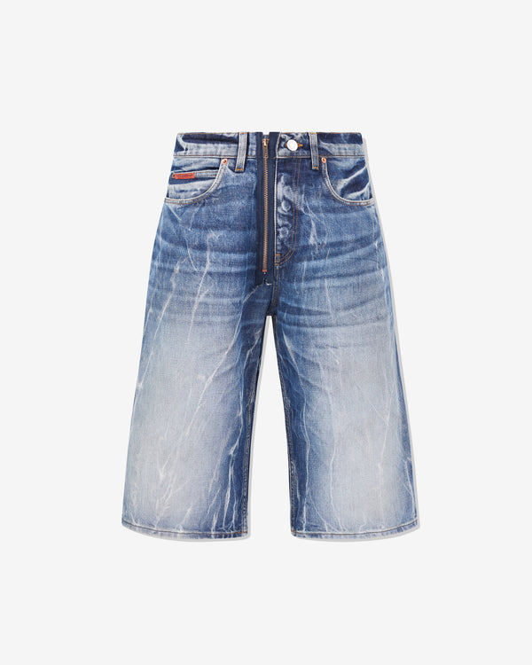 Martine Rose - Men's Zip Jean Short - (Blue)