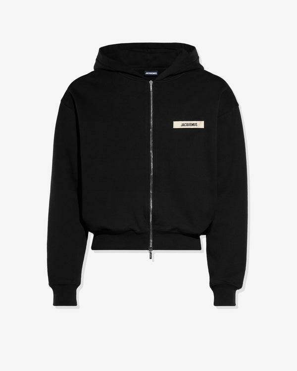 Jacquemus - Men's Le Hoodie Zip Gros Grain - (Black)