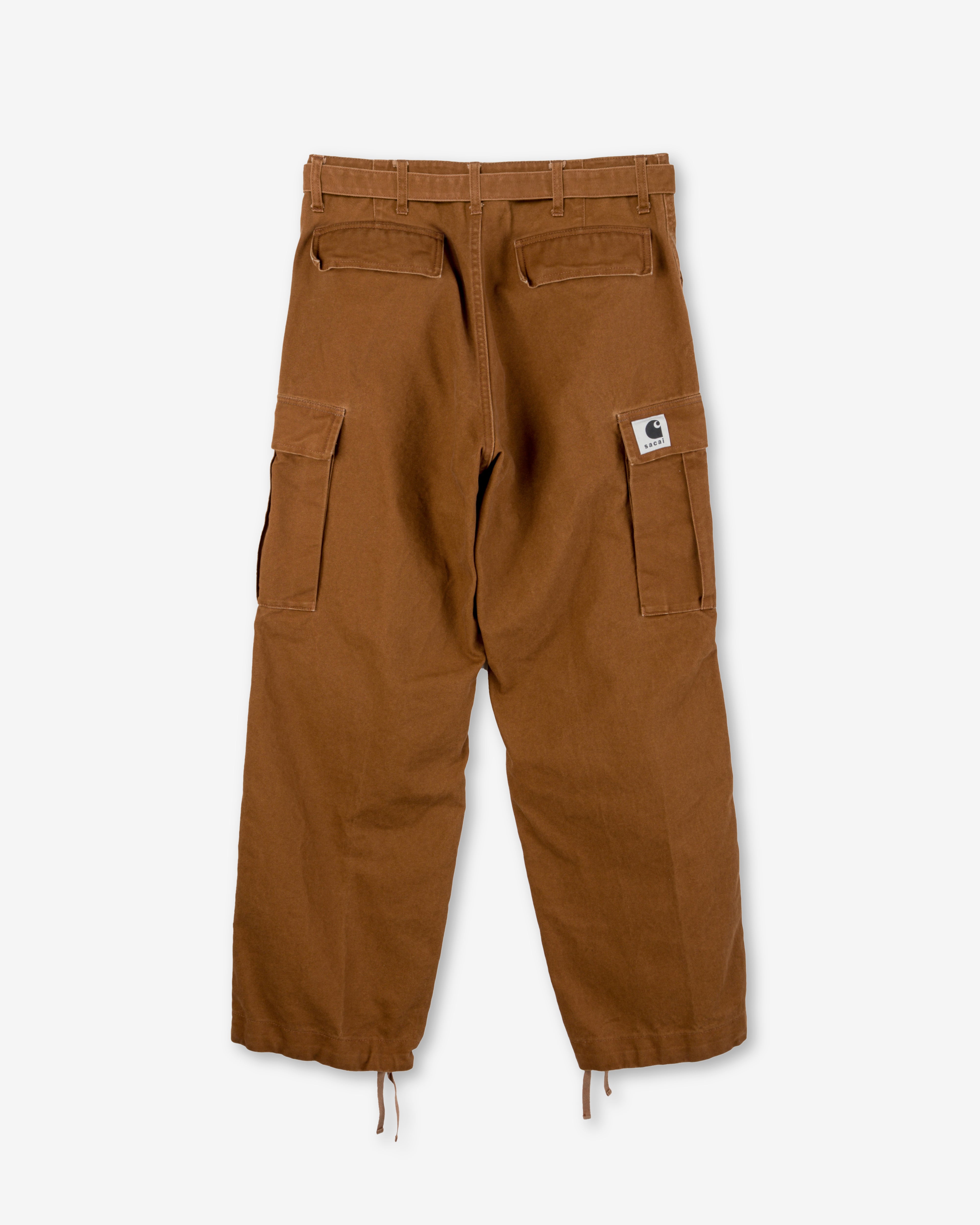 Sacai: Men's Carhartt WIP Duck Pants (Dark Beige) | DSMNY E-SHOP