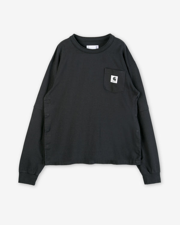Sacai - Men's Carhartt WIP Jersey L/S T-Shirt - (Black)