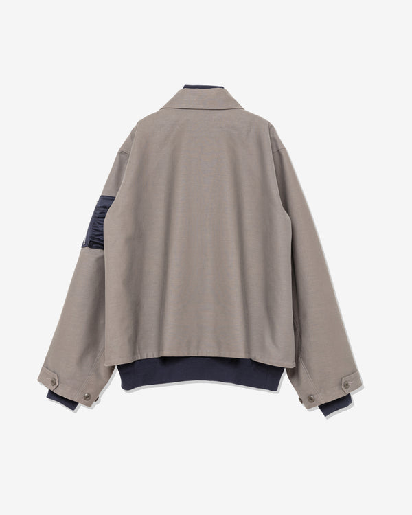 sacai - Men's WTAPS Collared Jacket - (Taupe)