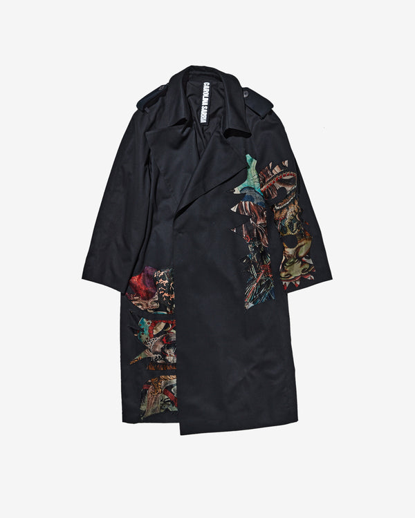 Carolina Sarria - Hidden Geisha Trench Coat - (Black)