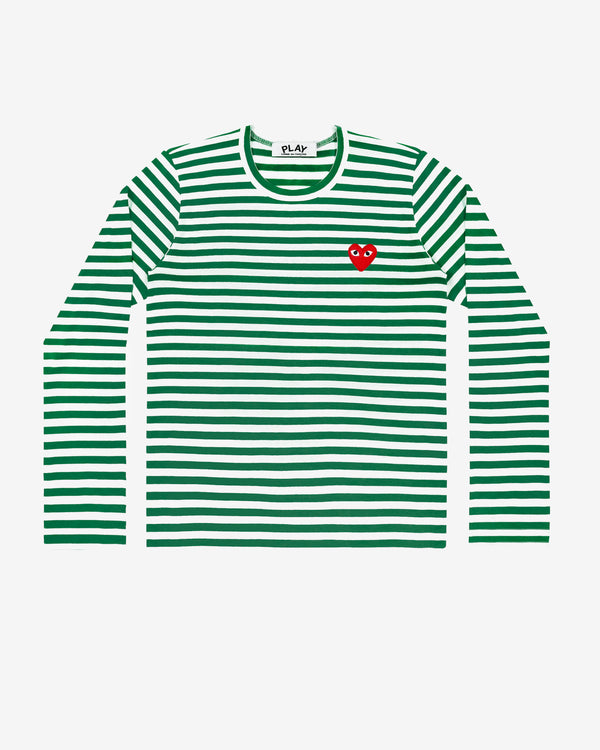 Play Comme des Garçons - Striped T-Shirt - (Green/White)