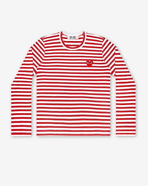 Play Comme des Garçons - Striped T-Shirt - (Red/White)