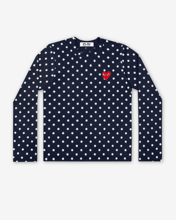 Play Comme des Garçons -  Polka Dot T-Shirt - (Navy/White)