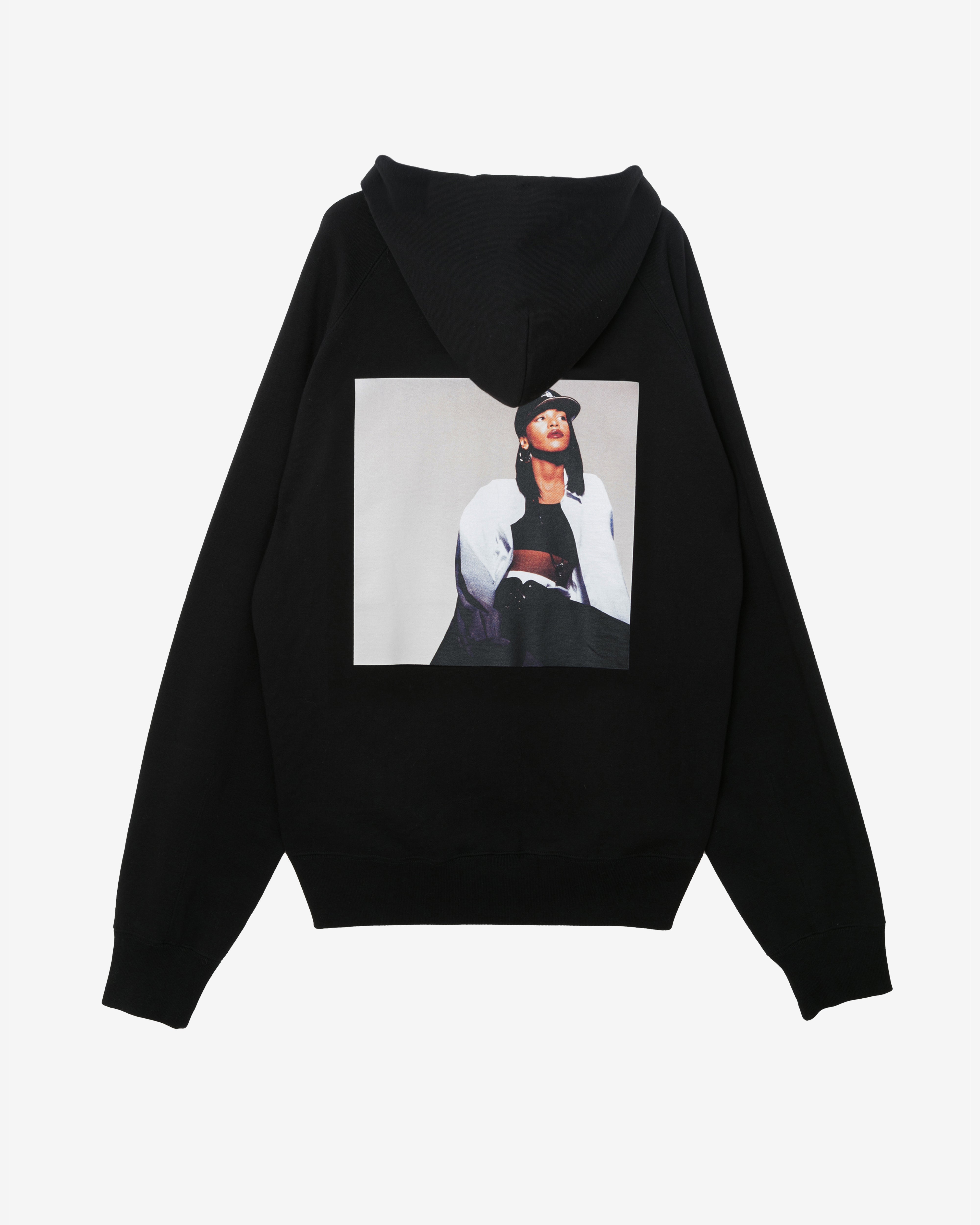 sacai　 Graphic Print Hoodie Sacai: Aaliyah Hoodie (Black) | DSMNY E-SHOP