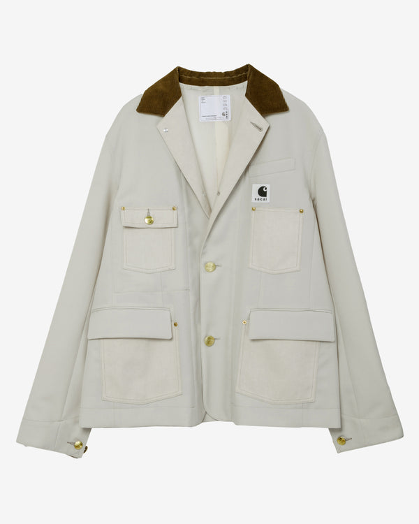 Sacai - Men's Carhartt WIP Duck Canvas Blazer - (Ivory)