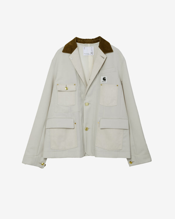 Sacai - Men's Carhartt WIP Duck Canvas Blazer - (Ivory)