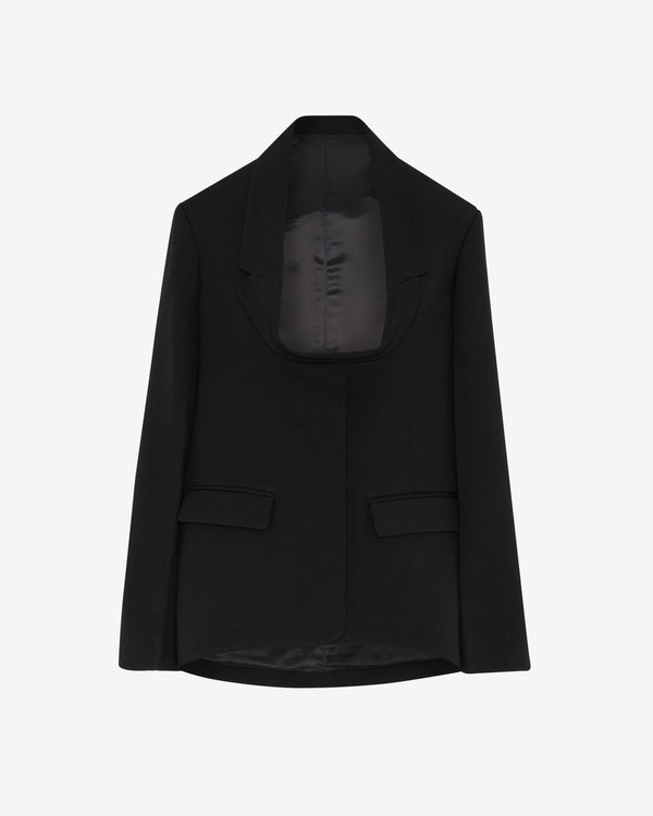 Jean Paul Gaultier - Women's Reversed Collar Boxy Jacket - (Black)