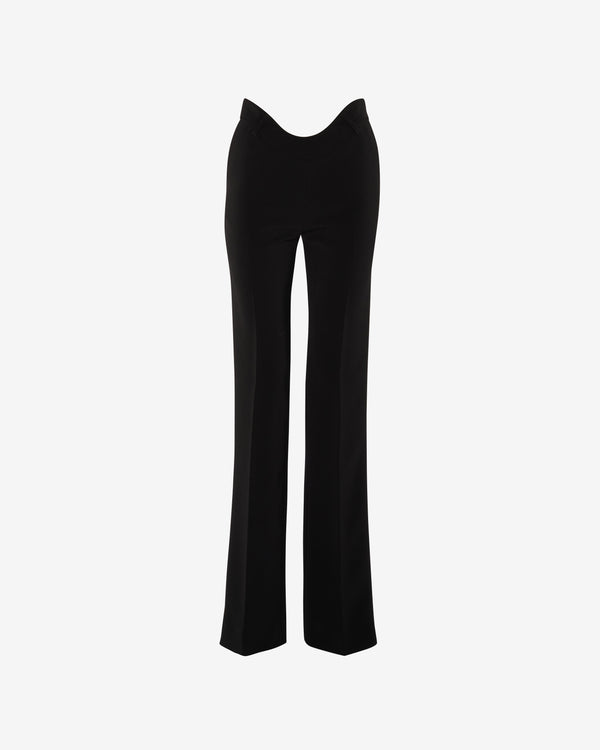 Jean Paul Gaultier - Women's Wavy Waistband Trousers - (Black)