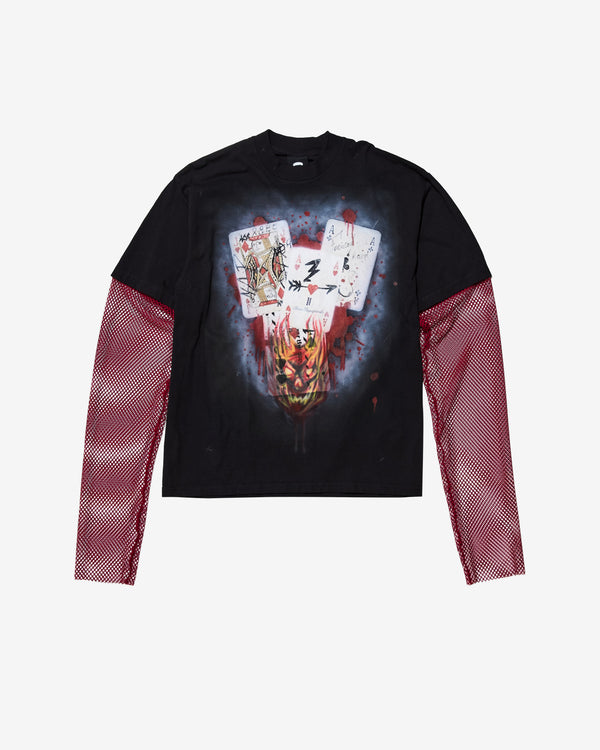 Carolina Sarria - Men's Player Long Sleeve T-Shirt - (Black/Brown)