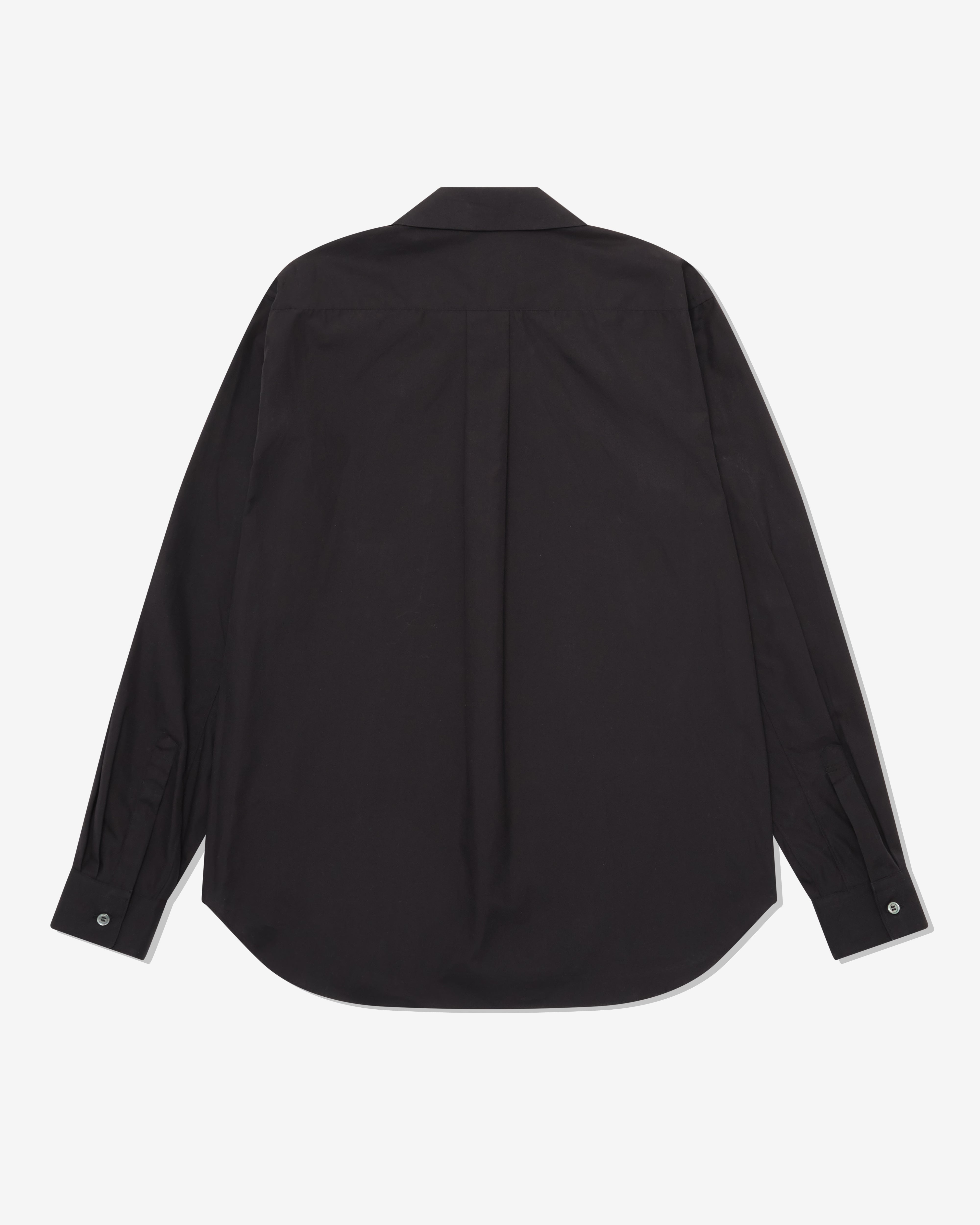 Black Comme des Garçons: Peter Pan Collar Blouse (Black) | DSMNY E