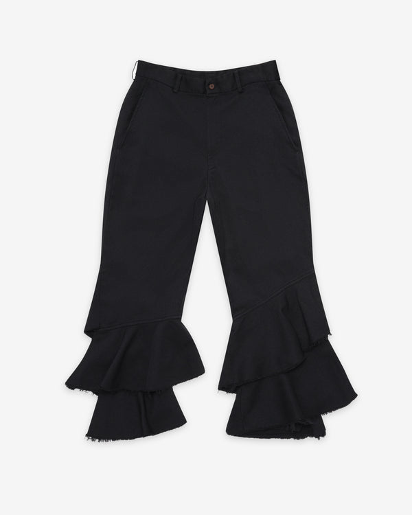 Black Comme des Garçons - Ruffled Pants - (Black)
