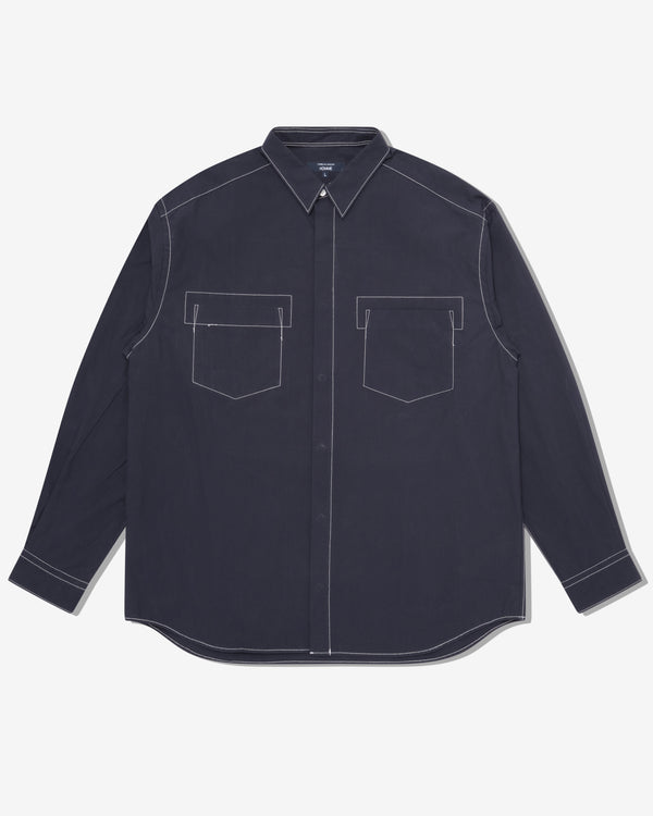 CDG Homme - Men's Contrast Seams Shirt - (Navy)