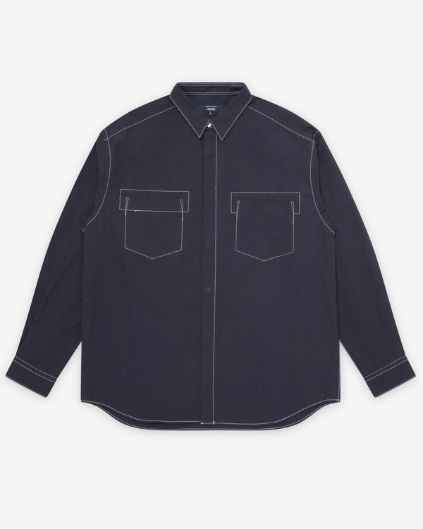 CDG Homme - Men's Contrast Seams Shirt - (Navy)