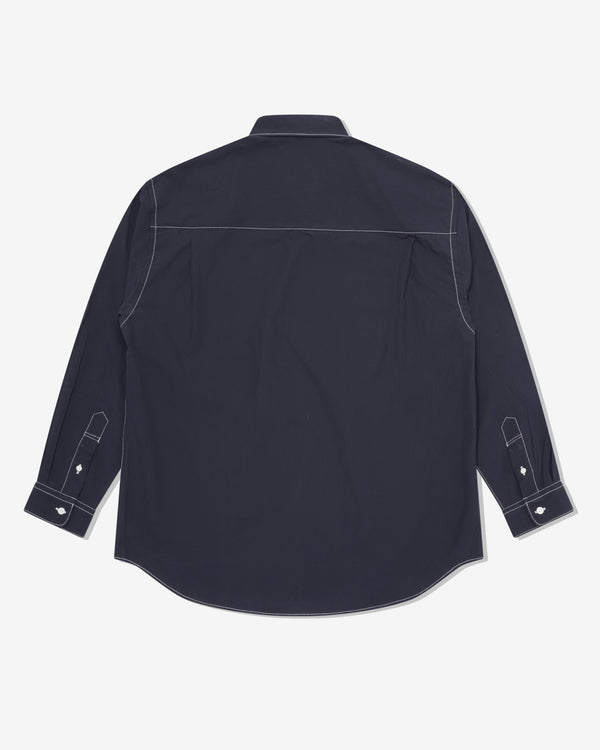 CDG Homme - Men's Contrast Seams Shirt - (Navy)