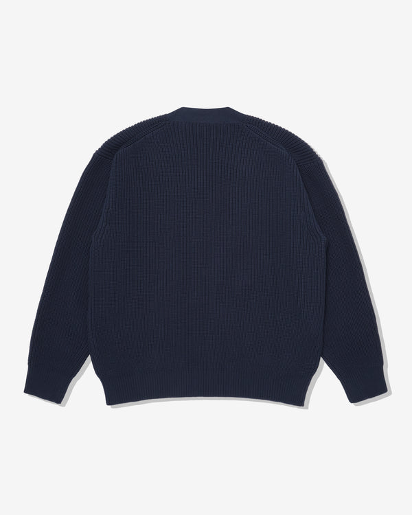 CDG Homme - Men's Zip-Up Cardigan - (Navy)
