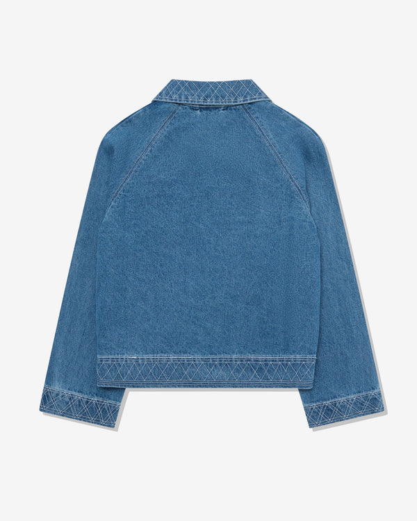 Bode - Men's Embroidered Denim Jacket - (Indigo)