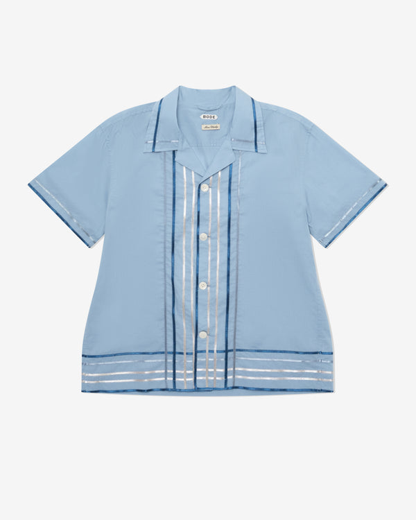 Bode - Men's Ribbon Plaid Short Sleeve Shirt - (Blue/Multi)