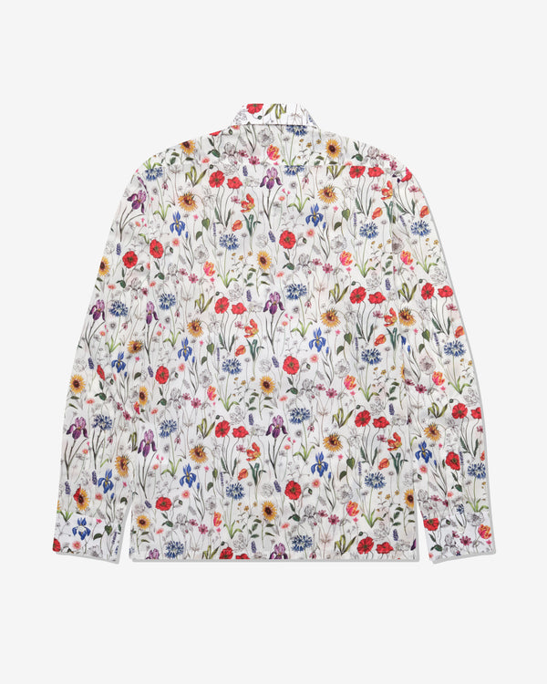 Junya Watanabe Man - Men's Floral Shirt - (White/Red/Purple)